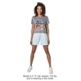 thumbnail image 3 of Popfunk Dora The Explorer Always Ready For Adventure Women's Crop Top T-Shirt, Athletic Heather, Medium, 3 of 5