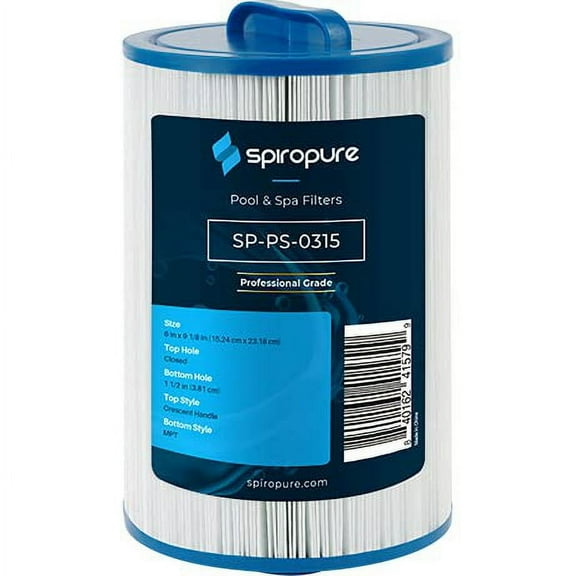 SpiroPure Replacement for Unicel 6CH-47 Filbur FC-0315 Pleatco PTL47W-P4 373043 Hot Tub Spa Pool Filter Replacement Cartridge