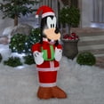 thumbnail image 2 of Gemmy Christmas Inflatable Goofy in Santa Suit, 4 ft Tall, Multi, 2 of 4