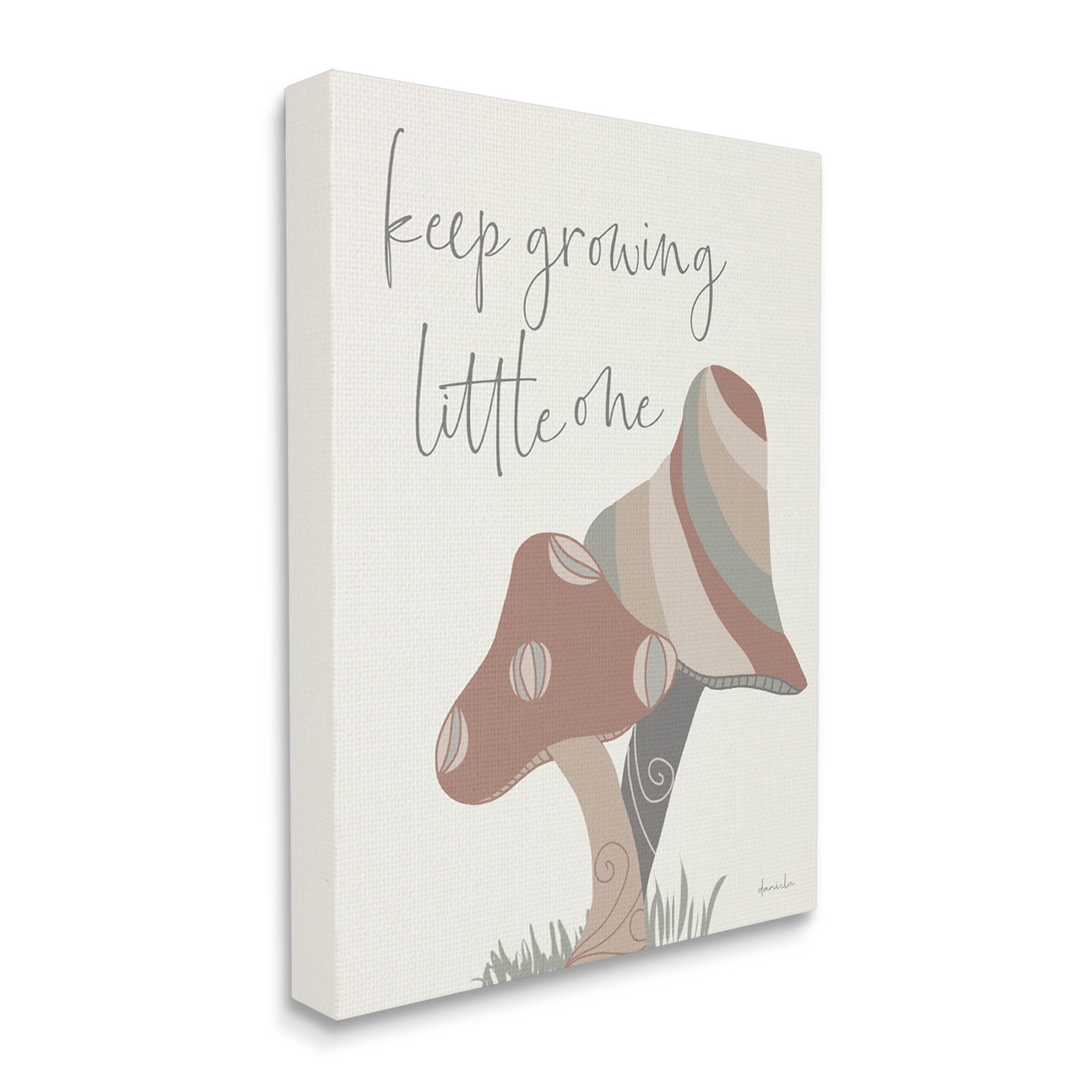 Stupell Industries Keep Growing Little One Nature Graphic Art Gallery Wrapped Canvas Print Wall Art, Design by Daniela Santiago
