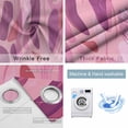 thumbnail image 4 of Pink Geometric Blackout Curtains for Bedroom/Living Room, Thermal Insulated Kitchen Curtains, Contemporary Abstract Art Grommet Darkening Window Treatment Drapes 42"x63"x2, 4 of 8