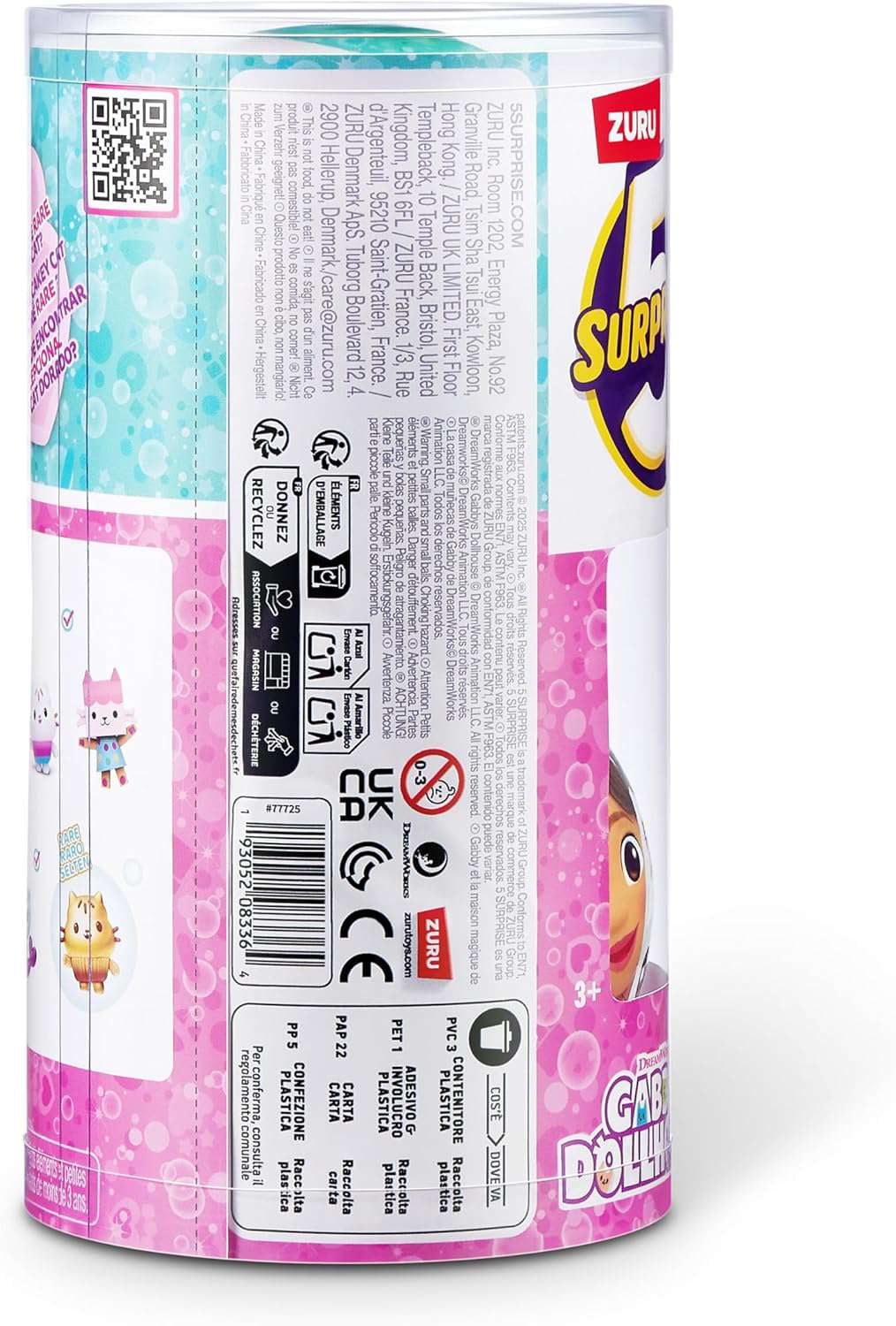ZURU, 5 Surprise Mini Brands, Gabby's Dollhouse LOT of 2 Mystery