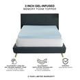 thumbnail image 4 of Bodipedic Essentials 3-Inch Gel-Infused Memory Foam Mattress Topper, California King, 4 of 5