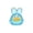Blue, variant on Rabbit Head Stress Relief Fidget Squeeze Soft Elastic Novelty Animal Shaped Decompression Therapy Anxiety Calming Desktop Office Home Decor Pink