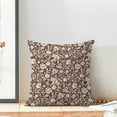 thumbnail image 3 of Floral Throw Pillow Covers 20x20 Set of 2, Flower Print Linen Decorative Pillow Covers Neutral Vintage Decoration Outdoor Cushion Cover Brown Floral Pillowcase for Sofa Couch Farmhouse Room, 3 of 6
