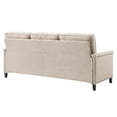 thumbnail image 3 of Modway Ashton Upholstered Fabric Sofa in Beige, 3 of 8