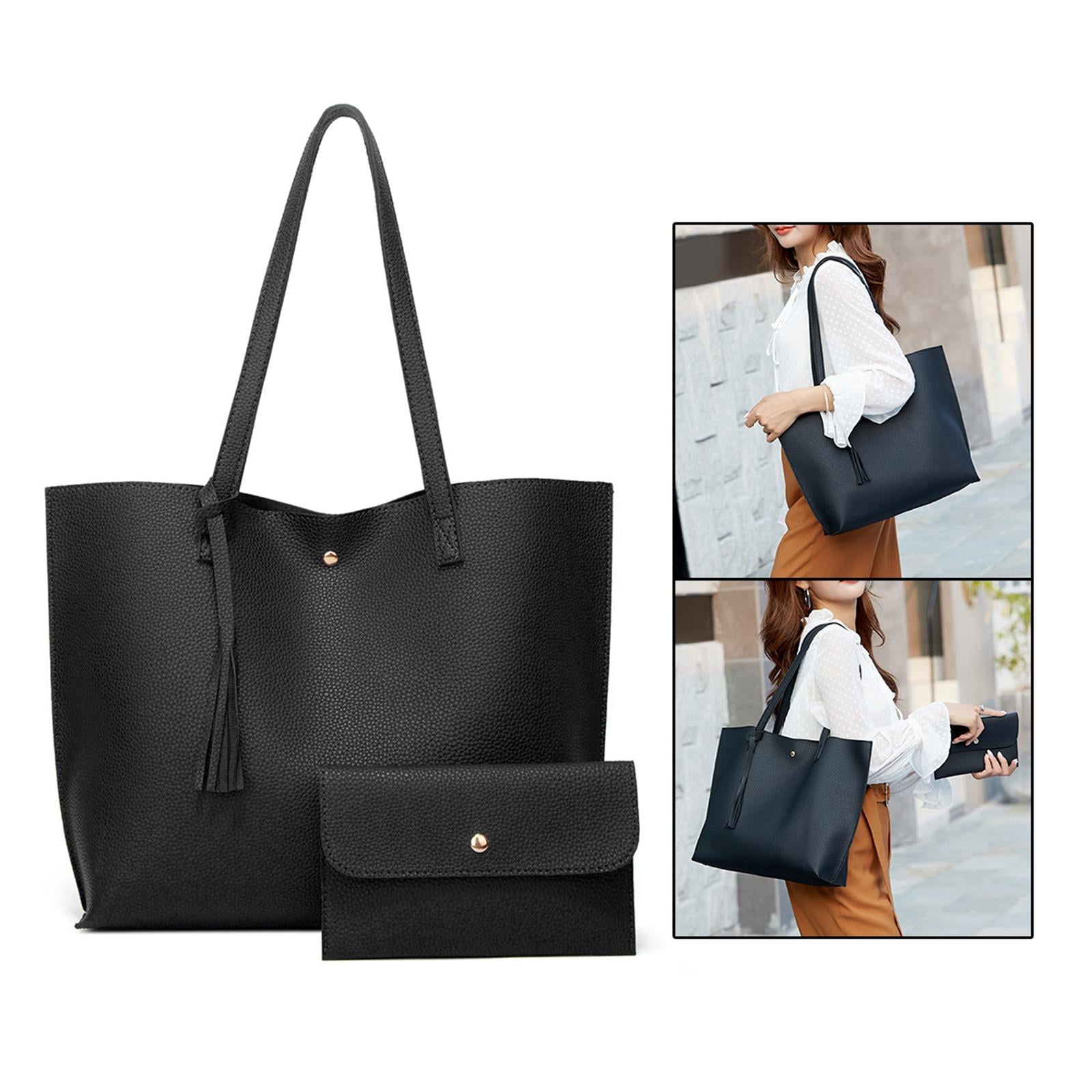 Buy LARGE SHOULDER BAG, Oversize Leather Bag, Large Leather Tote, Everyday  Tote, Leather Women Purse, Big Shoulder Bag, Black Handbag Online in India  - Etsy