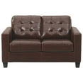 thumbnail image 5 of Signature Design by Ashley Altonbury Leather Loveseat in Walnut, 5 of 6