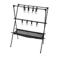 thumbnail image 3 of Estante colgante para utensilios de cocina de camping con ganchos, profesional, multifuncional, para acampar L, 3 of 9
