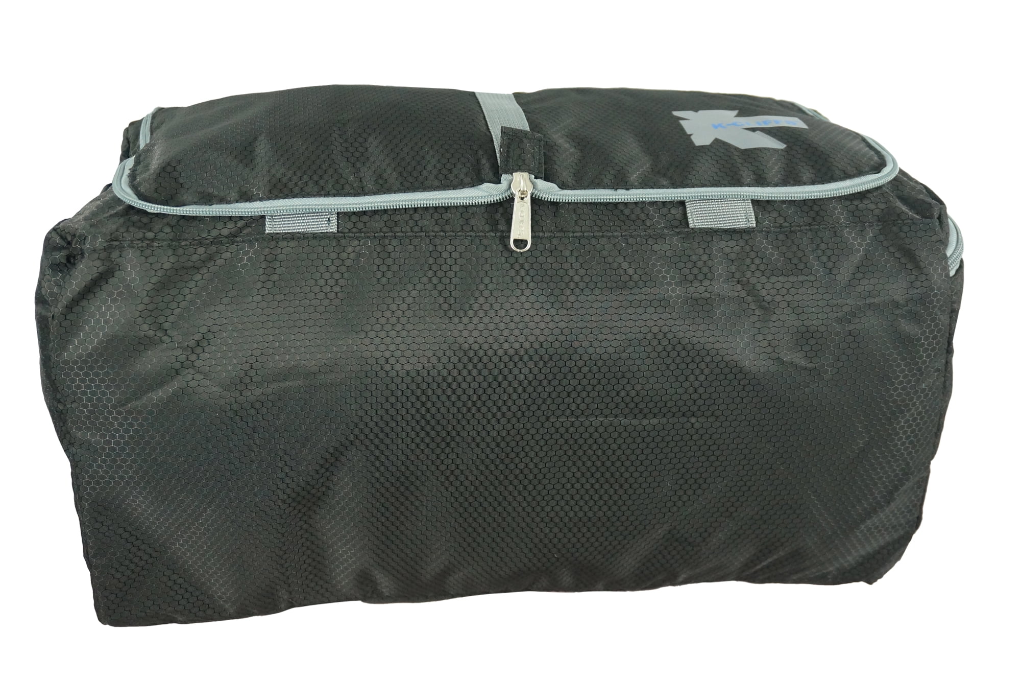 K-Cliffs  28" Foldable, Durable Duffel Bag. Lightweight Travel, Sport Gym Bag with Shoe Compartment,  Black