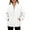 White, variant on comerut Women Autumn Casual Sweatshirt Half Zip Pocket Solid Color Long Sleeves Stand Half High Collar Warm Windproof Winter Loose Ladies Female Pullover Hoodie Top