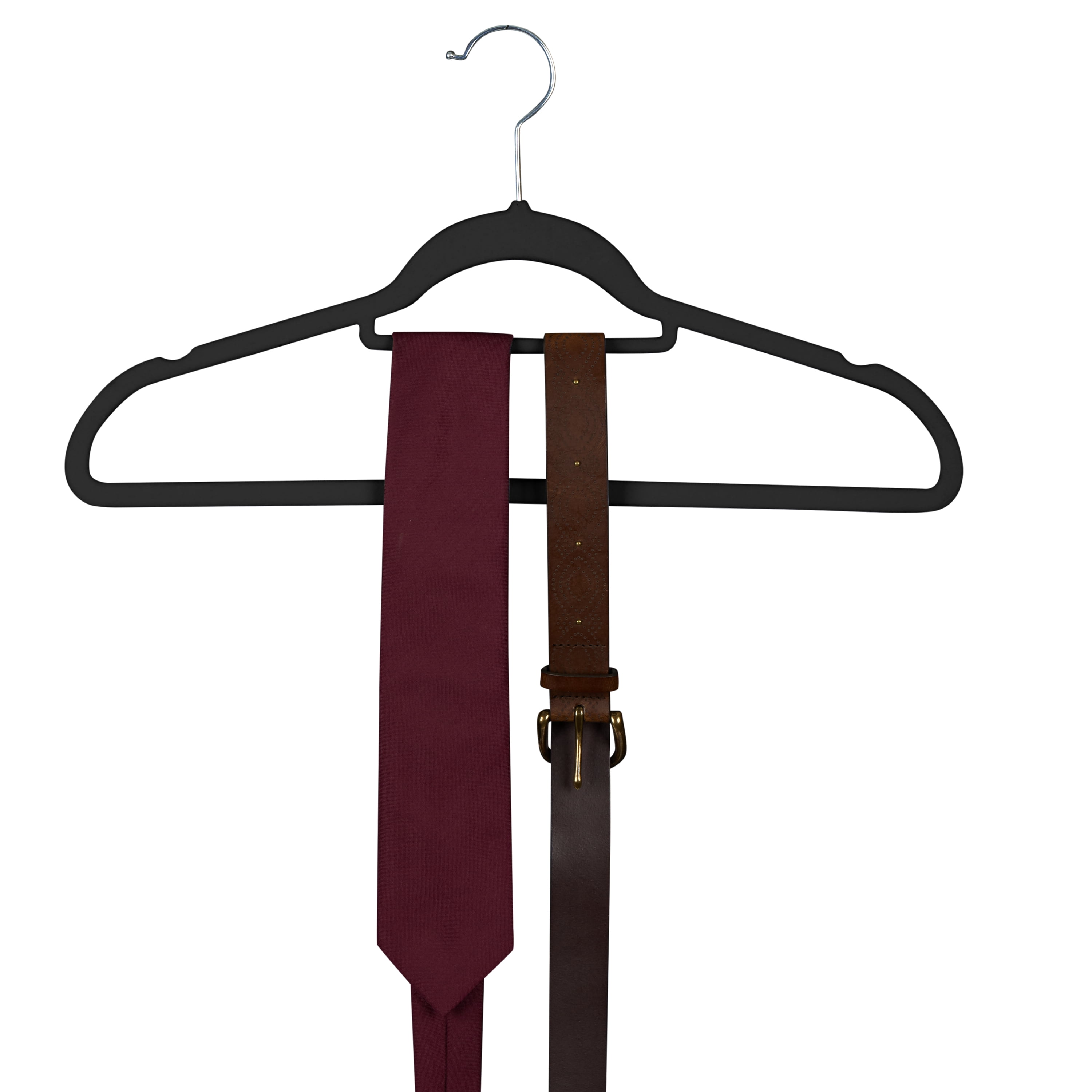 Isaac Mizrahi 120 Pack of Velvet Hangers in Black