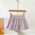 thumbnail image 2 of Ruyang Girls Summer Cute Floral Skirt Shorts Loose Ruffle Wide Leg Swing Shorts Pull-On Active Skort Comfort Bottoms, 2 of 4