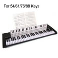 54 61 76 88 Keys Piano And Keyboard Note Chart Chord Chart For