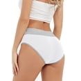 thumbnail image 6 of 4pc Summer Savings Clearance Panties for Women Women's Comfortable High Waisted Panties Women's Physiological Underpants Body Shaping Briefs High Waisted Plus Size, 6 of 9