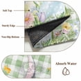 thumbnail image 6 of 5'x8' Area Rugs, Easter Indoor Outdoor Area Rug for Living Room Bedroom, Spring Rabbit Eggs Botanical Floral Green Lattice Washable Bathroom Rugs Kitchen Floor Carpet Mats Home Decor Aesthetic, 6 of 8