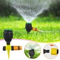 thumbnail image 1 of pstuiky Aspersor de jardín de aleación con inserción en el suelo|4 puntos de riego de alcance medio|cabezal giratorio automático de 360 grados, 1 of 9
