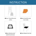 thumbnail image 5 of Y YUNHSOM Stretch Chair Seat Covers, Stable Washable Slipcovers Chair Protectors for Home, Kitchen, Office (Black,6 Pcs), 5 of 8