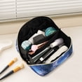 thumbnail image 2 of FORMRS Makeup Bag Travel Cosmetic Organizer for Women Fold Flat Zipper Pouch with Handle, Crystal Ball, 2 of 8