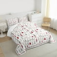thumbnail image 4 of Homewish Colorful Xmas Tree Bedding Comforter Set,Merry Christmas Twin Comforter Sets,Gray White Red Bedding Set For Girls Kids,Super Cozy Room Decor,2 Pieces, 4 of 9