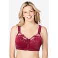 thumbnail image 3 of Comfort Choice Women's Plus Size Front-Close Embroidered Wireless Posture Bra, 3 of 6