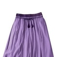thumbnail image 3 of Xunlbb Long Skirts for Women, Women's Summer Double Layered Solid And Linen Elastic Waist Skirt Gift for Women, Size M-2XL, 3 of 5