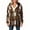 Brown(Plaid Hooded with Chest Pockets), variant on Coorders Women's Heavyweight Fleece Shacket Jackets with Hooded, Women's Flannel Hooded Plaid 2025 Shacket Thick Coat ,Women's Plus Dark Red,Size L