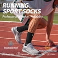 thumbnail image 7 of Mqamex Athletic Compression socks for Men, Cushioned Crew Running Socks 3 Pairs Sizes 6-13, 7 of 7