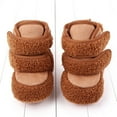 thumbnail image 4 of Aayomet Boys Shoes and Boys Warm Shoes Soft Booties Comfortable Boots Toddler Warming Home Shoes Snow Boots (Brown, 12 ), 4 of 5