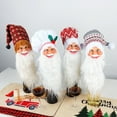 thumbnail image 2 of Manunclaims Wine Bottle Cover with Hat Glasses Anti-fade Christmas Style Bearded Santa Claus Wine Bottle Hat Bar Decoration, 2 of 8