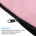 thumbnail image 5 of Unique Bargains Waterproof Zipper Bag Leatherette Compact Bills Pencil Pouch Pink, 5 of 6