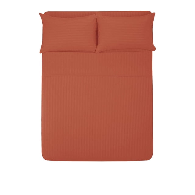 Sábana Individual 1800 Hilos Melocotton Microfibra Grabada Ultra Suave