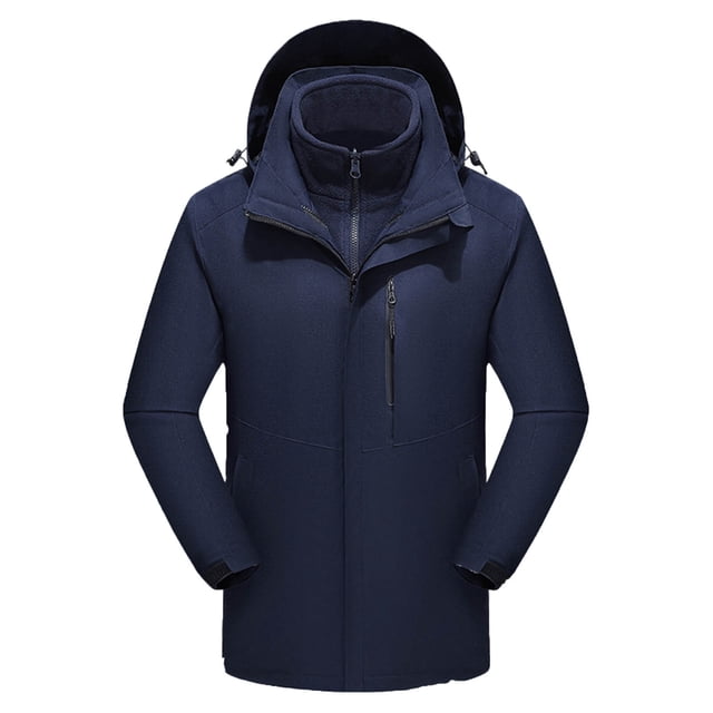 TIMIFIS Women's Heated Jacket with Hood Winter Outdoor Windproof 15 Heat Zones USB Constant Temperature Heated Coat with Pockets (Battery Not Included)