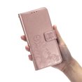 thumbnail image 3 of Galaxy S20 FE 5G Case, S20 FE Case, Allytech Premium PU Leather Floral Embossed Hand Wrist Wireless Charging Magnetic Clasp Book Style Cards Holder Wallet Case for Samsung Galaxy S20 FE, Rosegold, 3 of 12