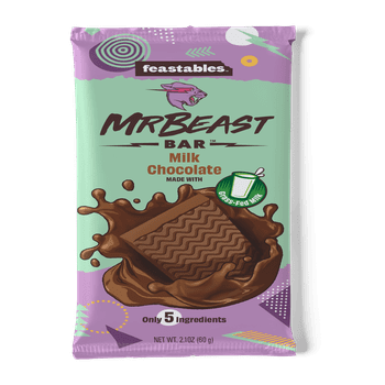 Feastables MrBeast Milk Chocolate Bar, 2.1 oz (60g), 1 bar