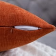 thumbnail image 4 of Burnt Orange Lumbar Pillow Covers 12x20 Inch Set of 2 Solid Rustic Farmhouse Decorative Throw Pillow Covers Cushion Case for Home Sofa Couch Decoration, 4 of 7