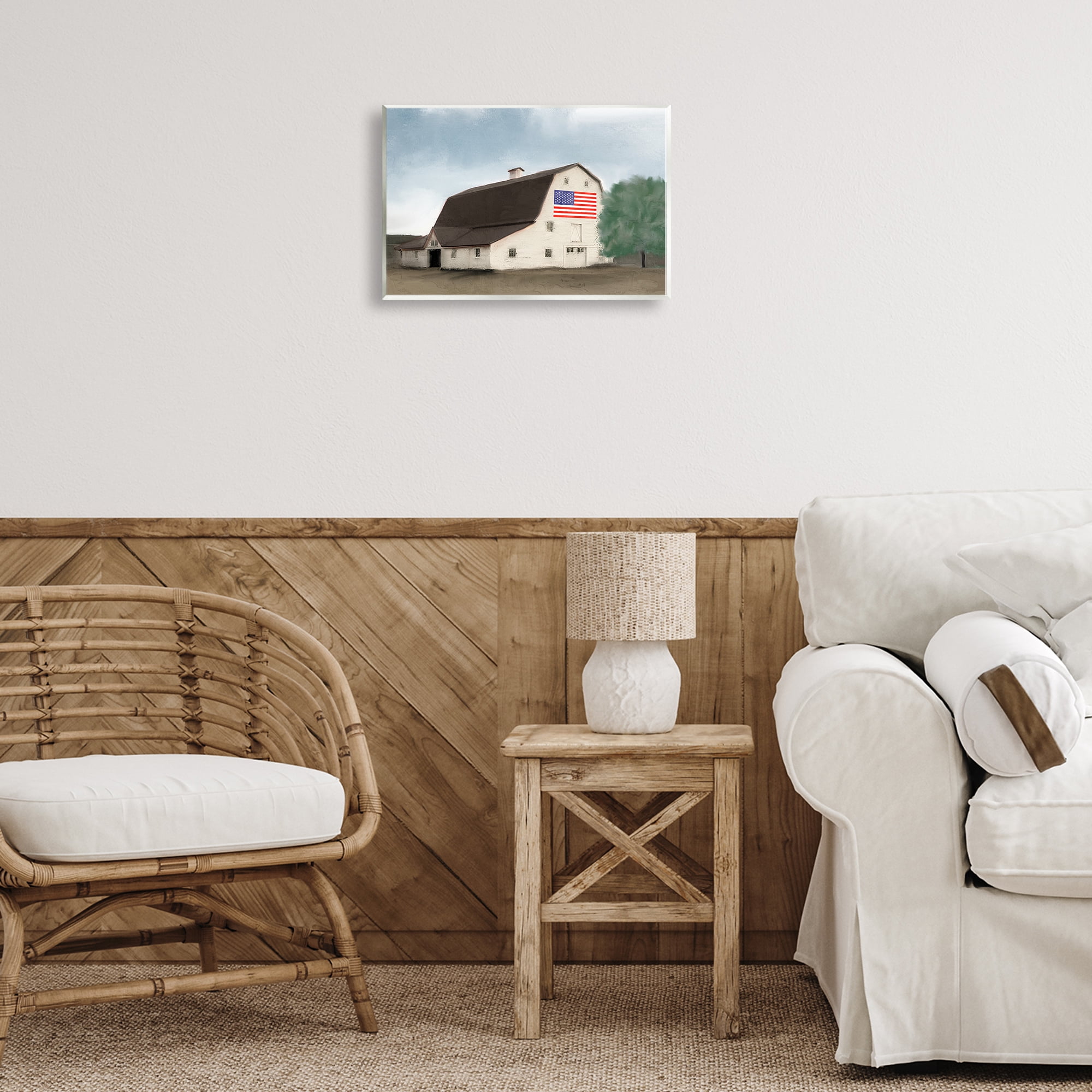Stupell Industries American Barn Dreams Wall Plaque Art, design by Kim Allen