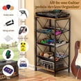 thumbnail image 2 of Organizador de pedales de guitarra ThreeHIO, 5 niveles, almacenamiento de pedales afinadores, 2 of 8