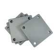 thumbnail image 1 of FixtureDisplays® 4 PIECES, 4x4" Steel Plate, 6GA (5mm) Base for Structure Support Weldable Metal Plate for General and Industrial Use 10179-4PK, 1 of 8