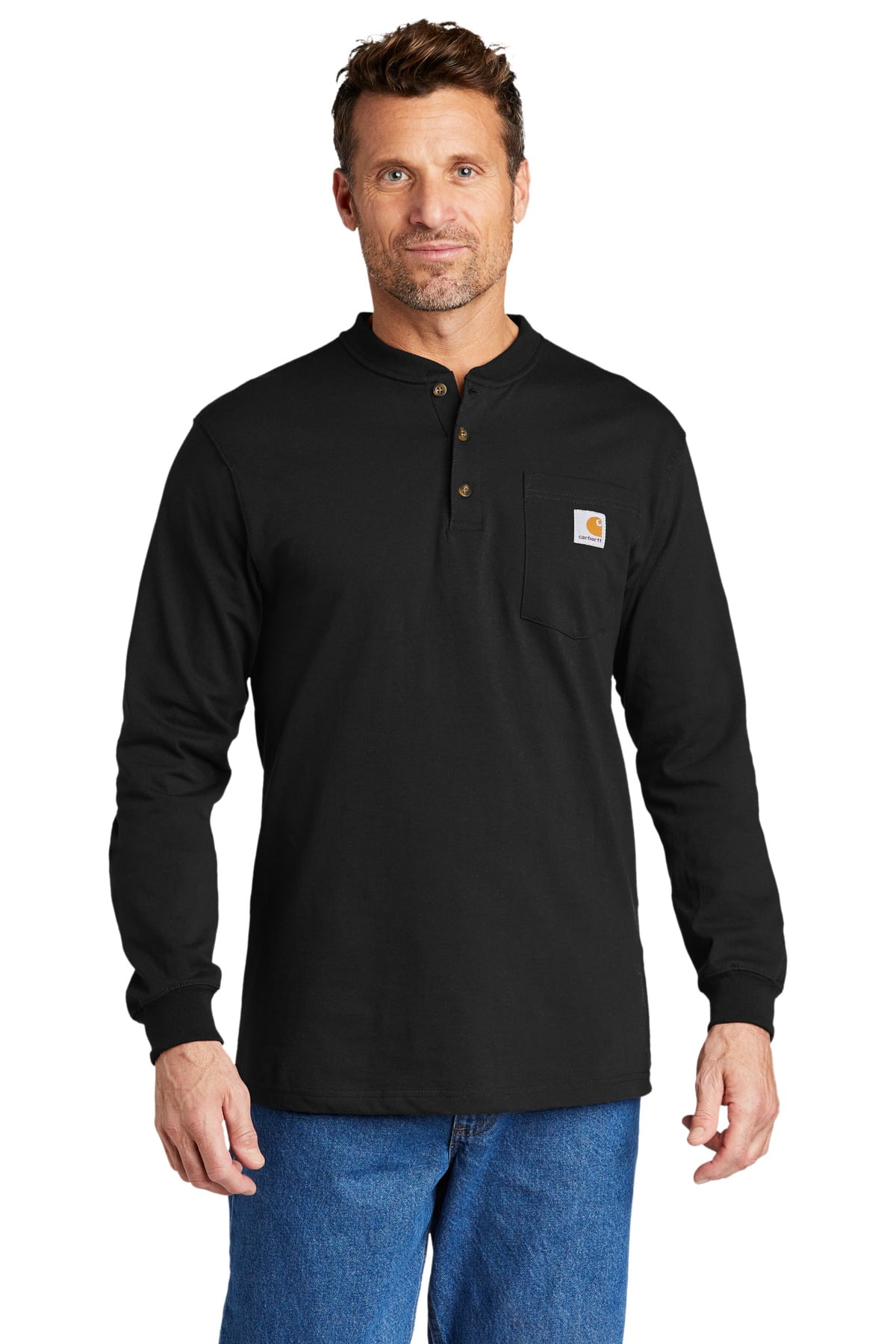 Long Sleeve Henley T-Shirt CTK128 