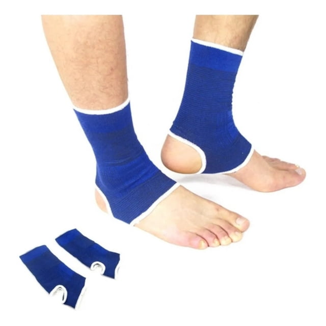Tobillera PAR azul de 19 x 9 cm, material de poliéster