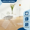 thumbnail image 2 of Table d'Appoint Moderne en Acrylique Transparent – Table de Chevet Ou Table d'Extrémité Légère, Résistante aux Rayures, Transparente – Table d'Accent Minimaliste pour Salon, Chambre Ou Petits Espaces – Déco Maison, 2 of 7