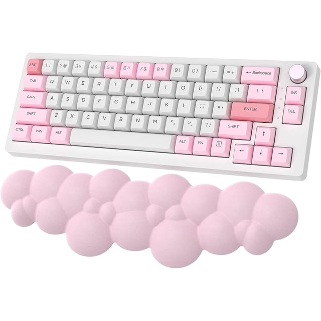 Keyboard Wrist Rest,Memory Foam Wrist Pad Smooth Fiber Hand Rest for TKL Keyboard,Ergonomic Nonslip