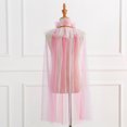 thumbnail image 6 of TAIAOJING Kids Lace Cape Toddler Girls Lace Up Cape Party Robe Tulle Princess Cloak Thermal Coat, 6 of 6