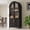 Black, variant on 71" Tall Arched Farmhouse Kitchen Pantry Cabinet, Glass Door Storage Cabinet with Adjustable Shelves & Drawer
