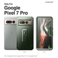 thumbnail image 6 of Dexnor Full Body Case for Google Pixel 7 Pro, [Built in Screen Protector and Kickstand] Heavy Duty Military Grade Protection Shockproof Protective Cover for Google Pixel 7 Pro, Green, 6 of 7