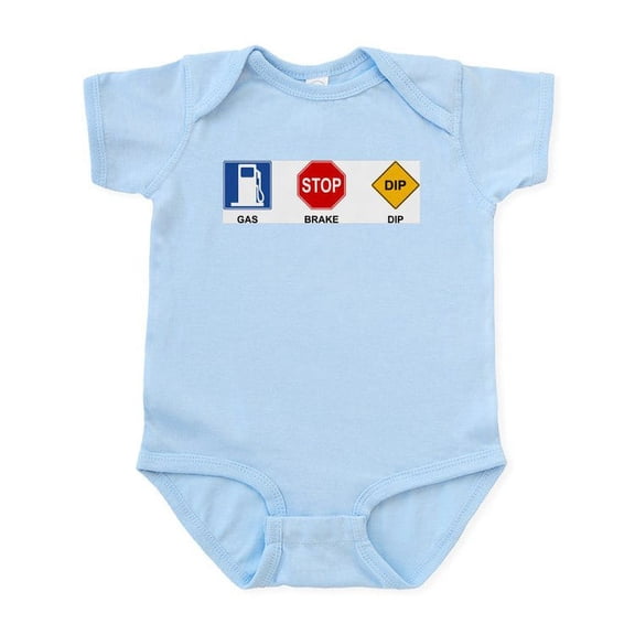 CafePress - Gas Brake Dip II Infant Bodysuit - Baby Light Bodysuit, Size Newborn - 24 Months
