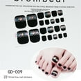 thumbnail image 6 of Toe Nail Stickers Full Nail Wraps Toenail Polish Strips Self Adhesive Toes Sticker Nail Polish Gel Toenails Stickers, 6 of 20