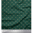 thumbnail image 1 of Soimoi Polyester Crepe Fabric Dot & Floral Small Print Sewing Fabric Yard 42 Inch Wide, 1 of 1