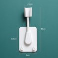thumbnail image 3 of Shower Head Handset Holder Wall Mounted Drill-Free Adhesive Shower Head Holder Adjustable Wall Attachable Shower Head Holder Bathroom Vacuum Suction Bracket, 3 of 10